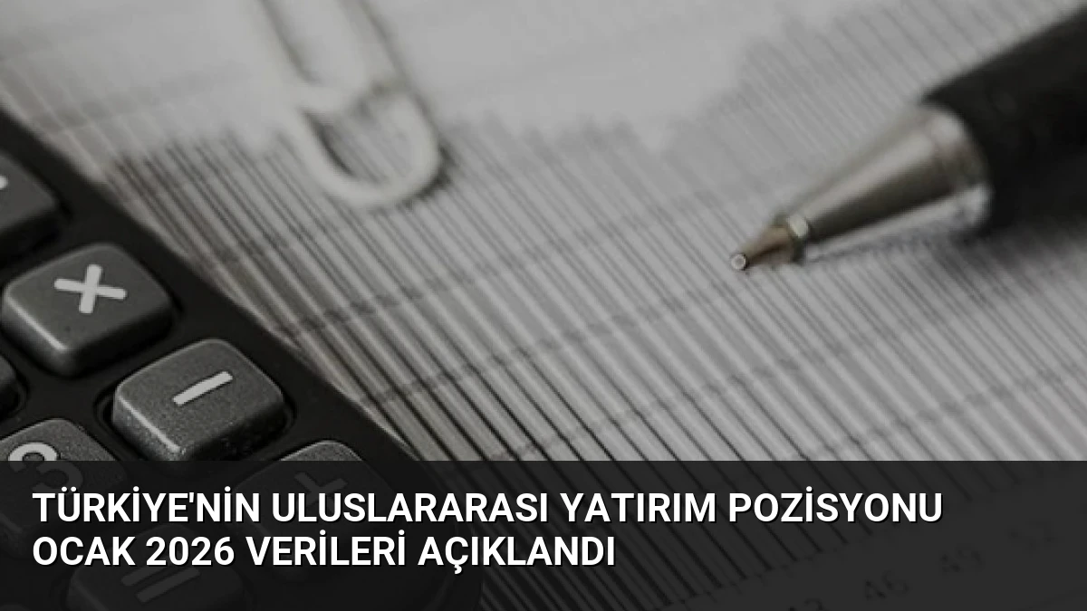 Türkiye’nin Uluslararası Yatırım Pozisyonu Ocak 2026 Verileri Açıklandı