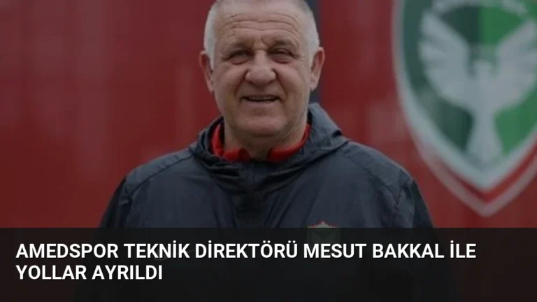 Amedspor Teknik Direktörü Mesut Bakkal ile Yollar Ayrıldı