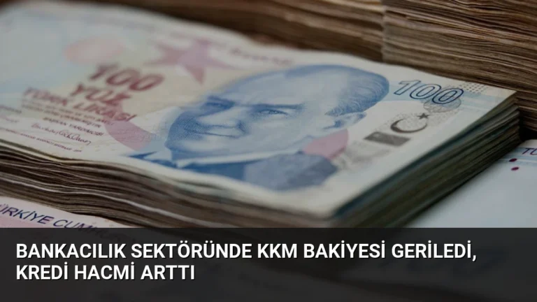 Bankacılık Sektöründe KKM Bakiyesi Geriledi, Kredi Hacmi Arttı