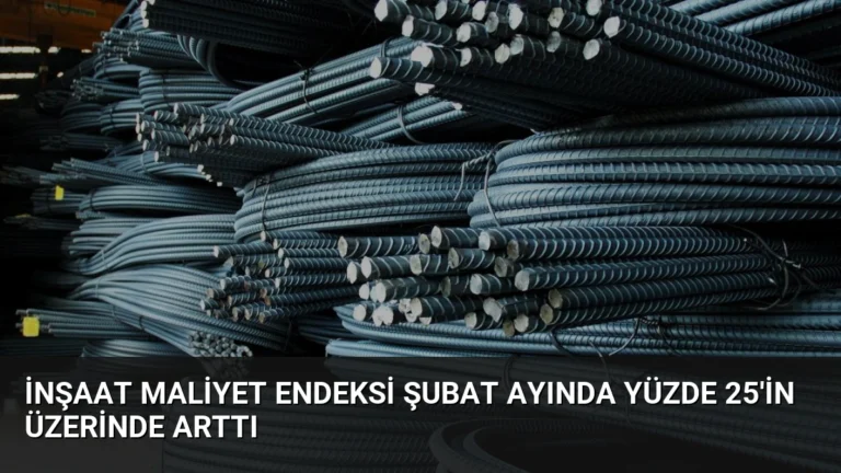 İnşaat Maliyet Endeksi Şubat Ayında Yüzde 25’in Üzerinde Arttı