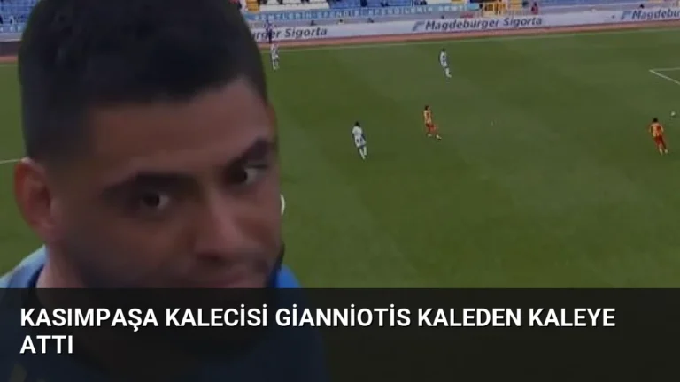 Kasımpaşa Kalecisi Gianniotis Kaleden Kaleye Attı