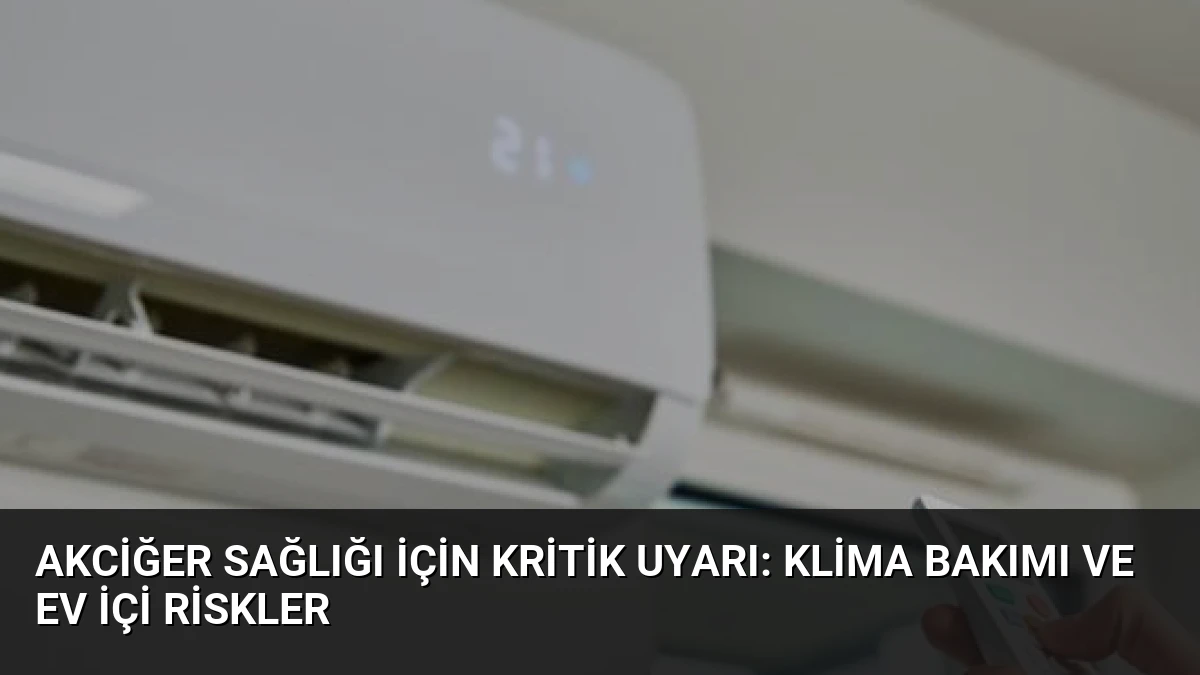 Akciğer Sağlığı İçin Kritik Uyarı: Klima Bakımı ve Ev İçi Riskler