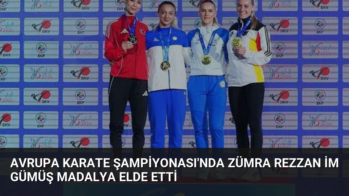 Avrupa Karate Şampiyonası’nda Zümra Rezzan İm Gümüş Madalya Elde Etti
