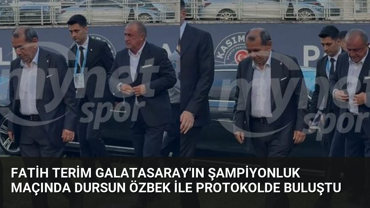 Fatih Terim Galatasaray’ın Şampiyonluk Maçında Dursun Özbek ile Protokolde Buluştu