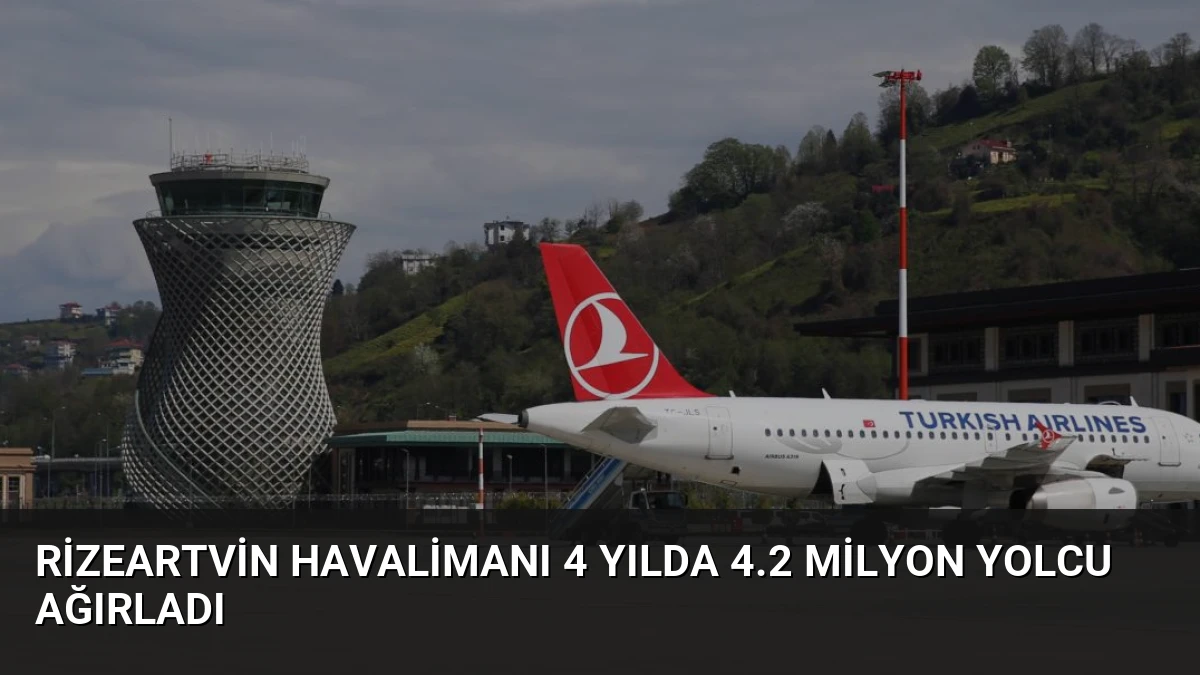 RizeArtvin Havalimanı 4 Yılda 4.2 Milyon Yolcu Ağırladı
