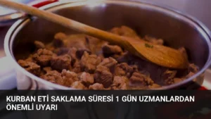 Kurban Eti Saklama Süresi 1 Gün Uzmanlardan Önemli Uyarı