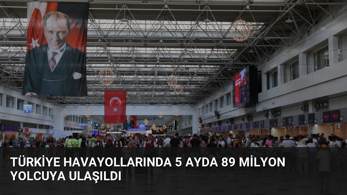 Türkiye Havayollarında 5 Ayda 89 Milyon Yolcuya Ulaşıldı