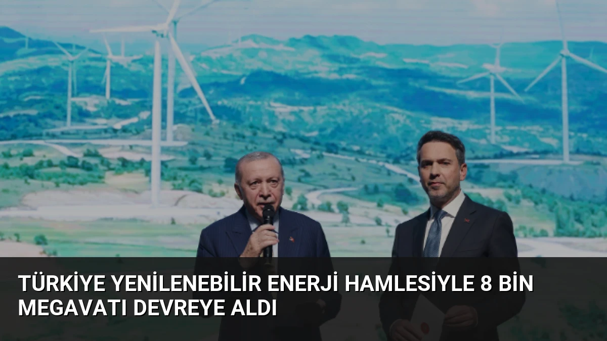 Türkiye Yenilenebilir Enerji Hamlesiyle 8 Bin Megavatı Devreye Aldı