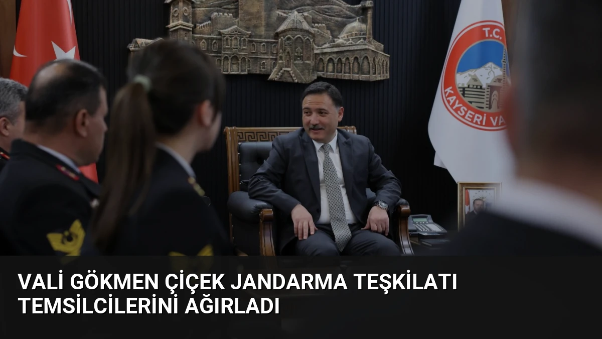 Vali Gökmen Çiçek Jandarma Teşkilatı temsilcilerini ağırladı