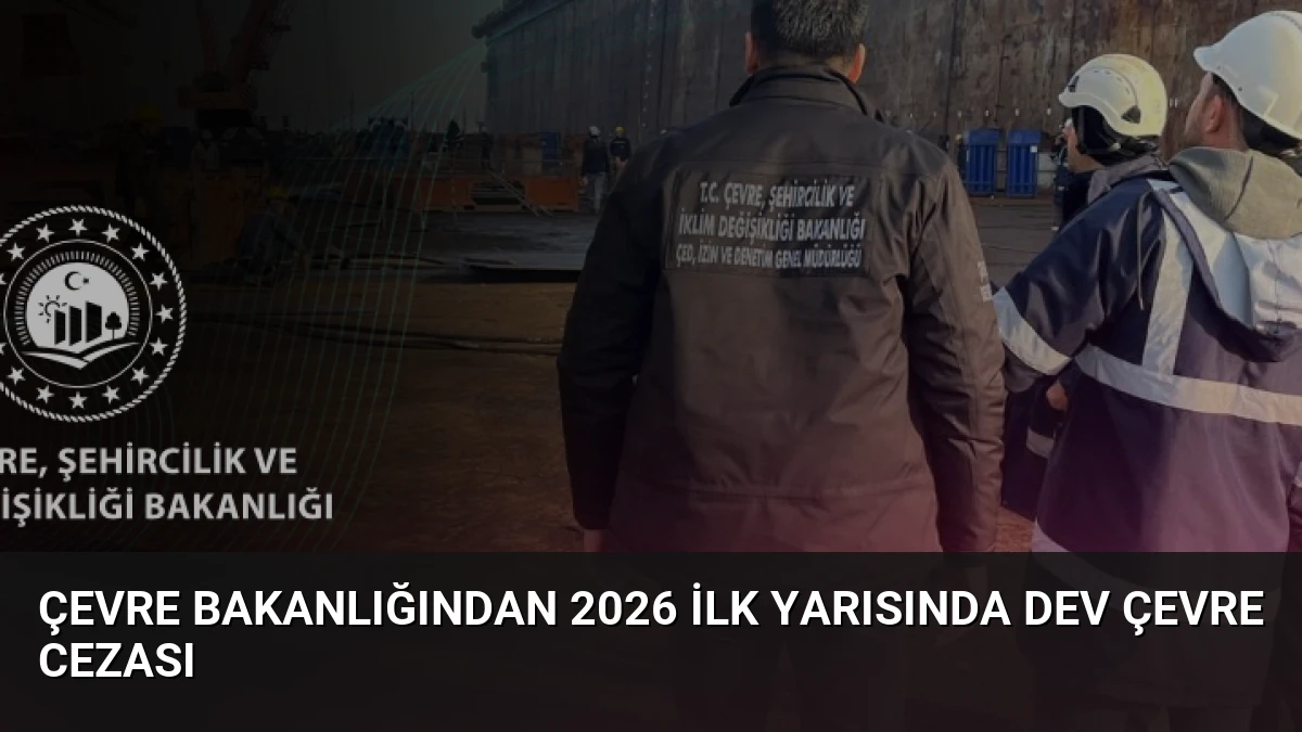 Çevre Bakanlığından 2026 İlk Yarısında Dev Çevre Cezası