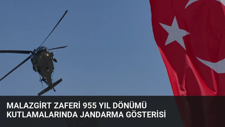 Malazgirt Zaferi 955 yıl dönümü kutlamalarında jandarma gösterisi