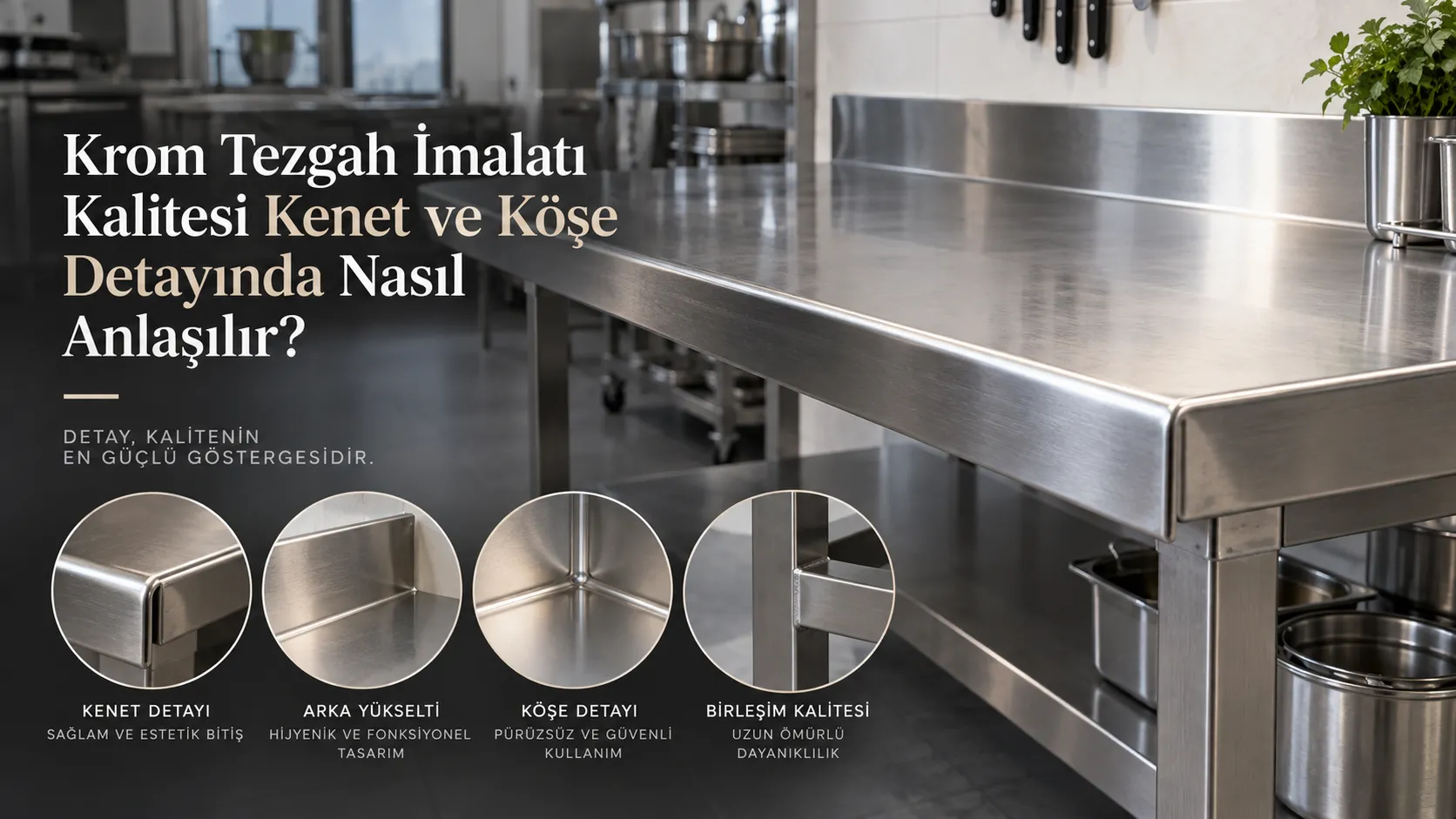 Krom Tezgah İmalatı Kalitesi Kenet ve Köşe Detayında Nasıl Anlaşılır?