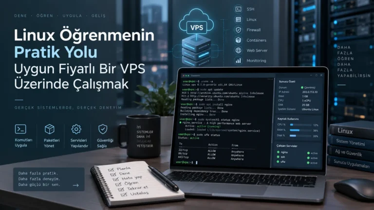 Linux Öğrenmenin Pratik Yolu Uygun Fiyatlı Bir VPS Üzerinde Çalışmak