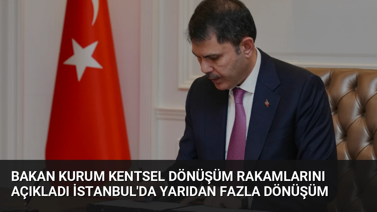 Bakan Kurum Kentsel Dönüşüm Rakamlarını Açıkladı İstanbul’da Yarıdan Fazla Dönüşüm
