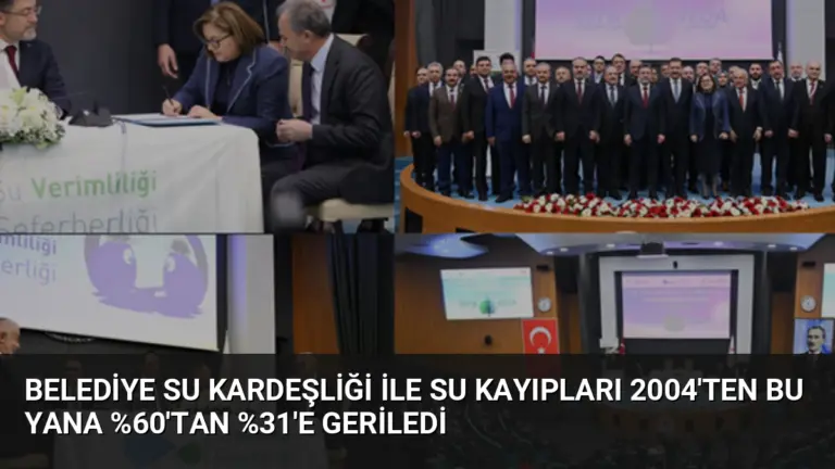 Belediye Su Kardeşliği ile Su Kayıpları 2004'ten Bu Yana 'tan 'e Geriledi