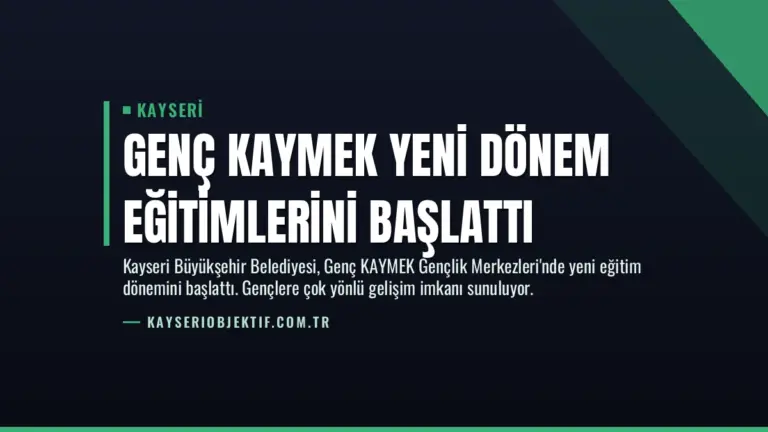 Genç KAYMEK Yeni Dönem Eğitimlerini Başlattı